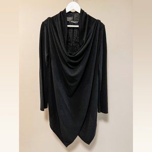 Papa Vancouver 3-in-1 Black Cardigan with detailed back - Small